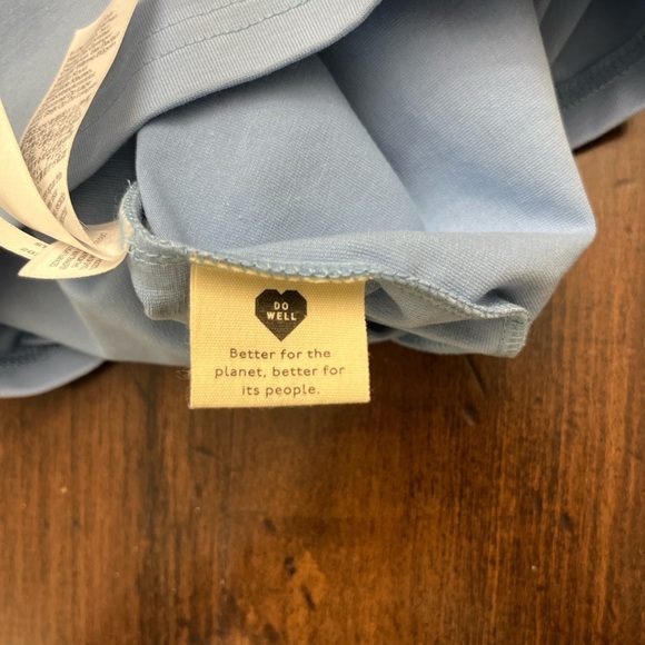 Madewell Biker Unitard Size Large Dusty Blue Activewear Athleisure Beach Summer - Picture 9 of 15